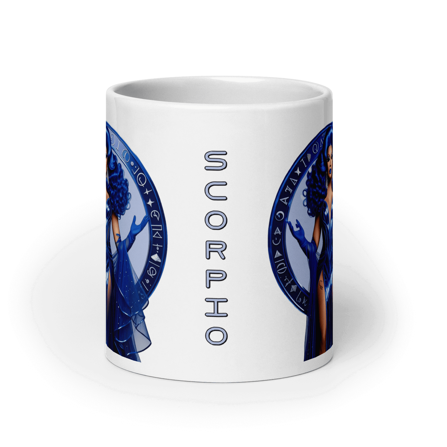Haus Of Zodiac Mug | Mystic Sting (Scorpio) with Scorpio illustration and celestial design.
