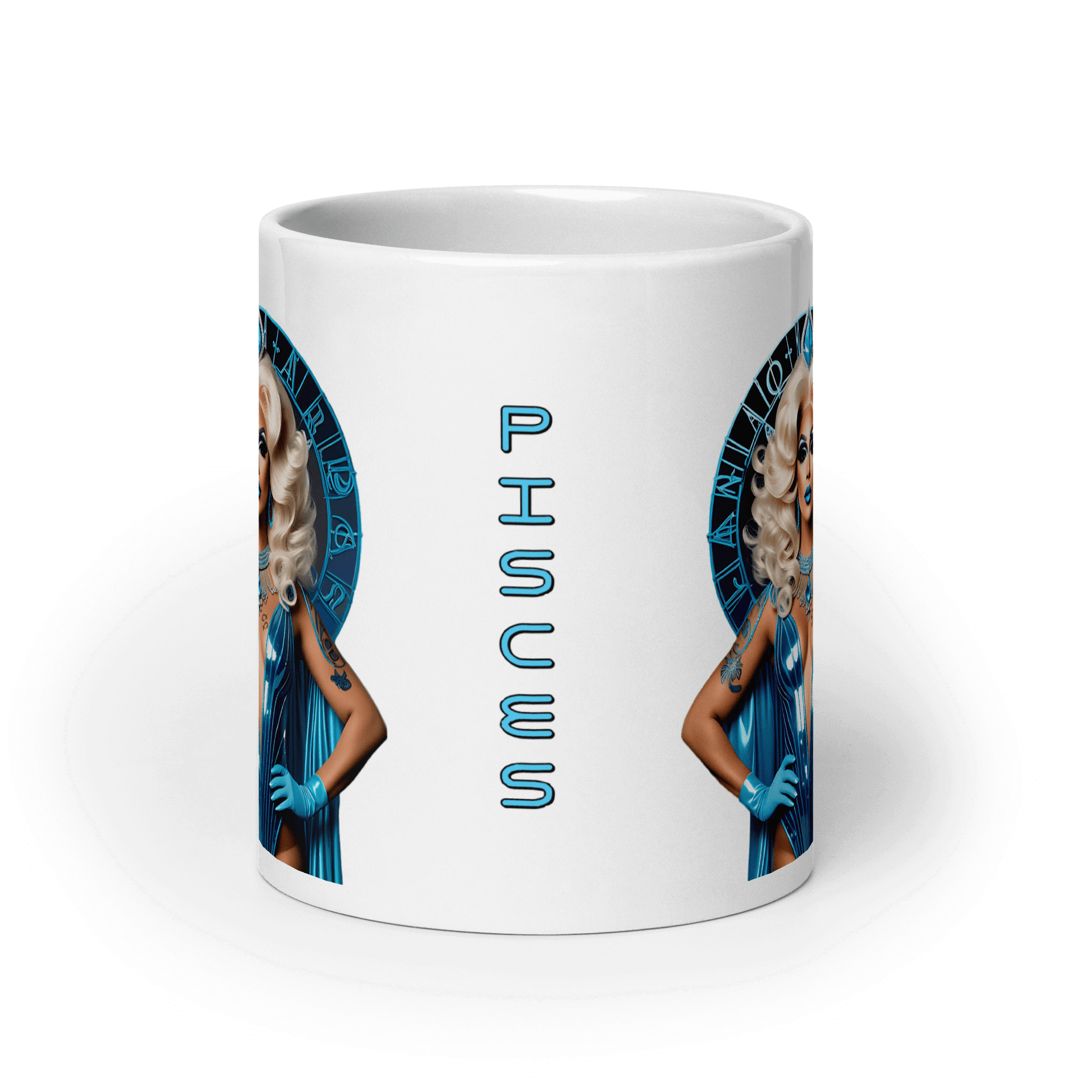 Haus Of Zodiac Mug | Oceania Dreams (Pisces) featuring vibrant design and zodiac sign for stylish coffee or tea.