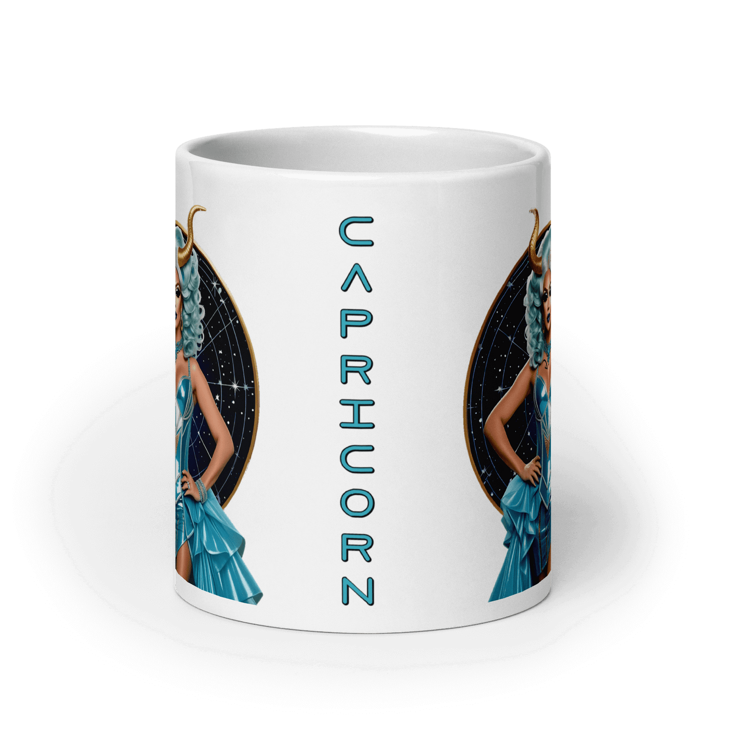 Haus Of Zodiac Mug | Go-Tya Glamour (Capricorn) featuring a stylish Capricorn design.