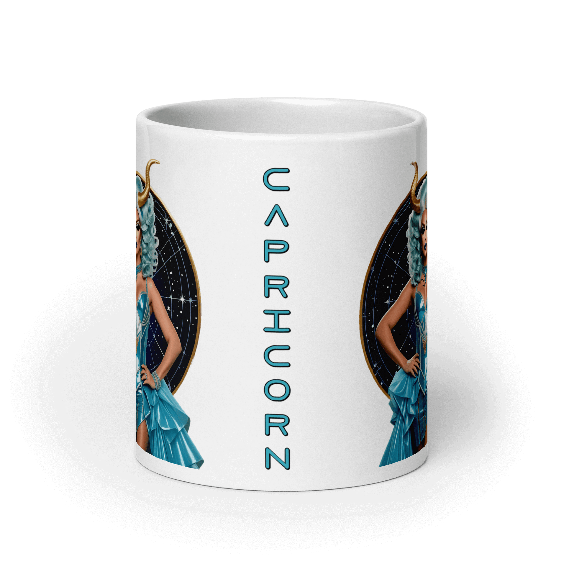 Haus Of Zodiac Mug | Go-Tya Glamour (Capricorn) featuring a stylish Capricorn design.