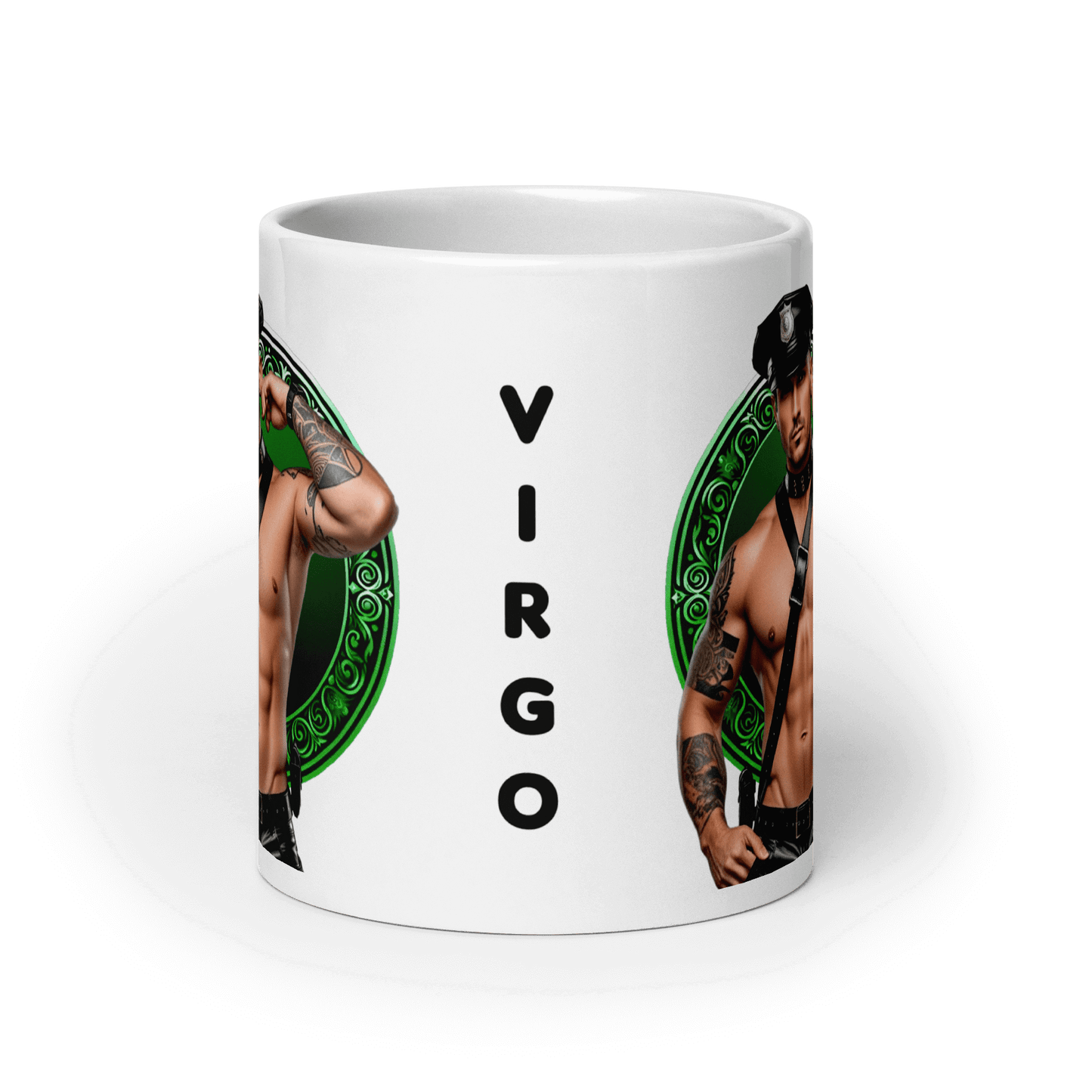 Haus Of Zodiac Mug | Leatherman Griffin (Virgo) featuring a striking design with the Virgo zodiac sign.