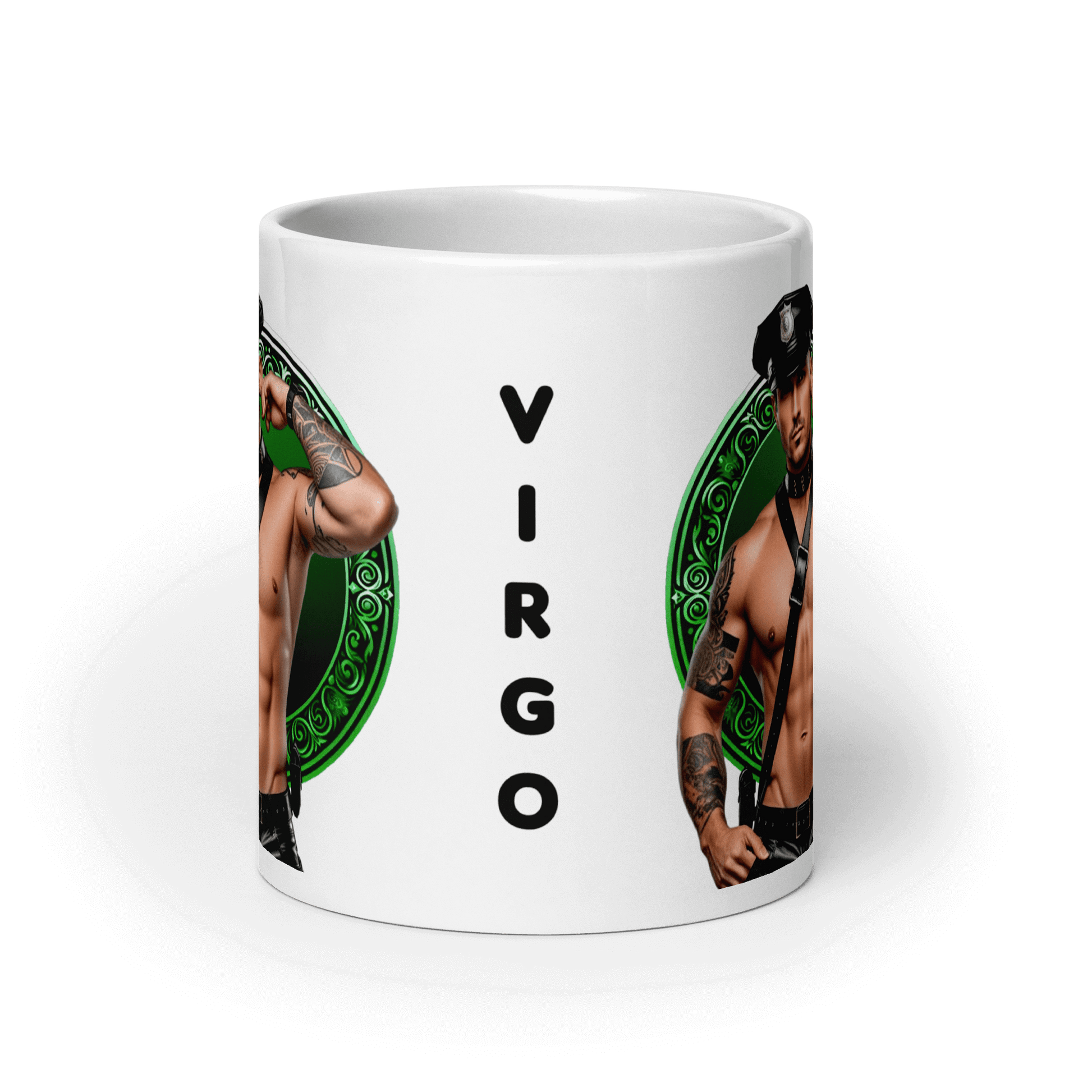 Haus Of Zodiac Mug | Leatherman Griffin (Virgo) featuring a striking design with the Virgo zodiac sign.