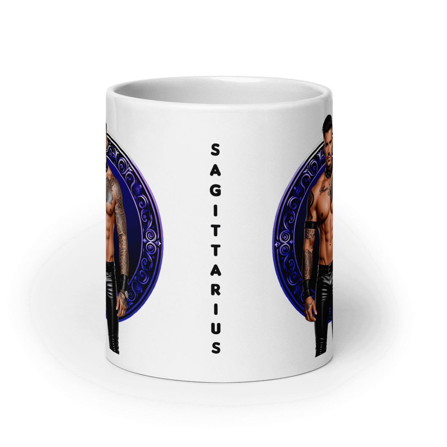 Haus Of Zodiac Mug | Leatherman Dash (Sagittarius) featuring a bold Sagittarius design and vibrant colors.