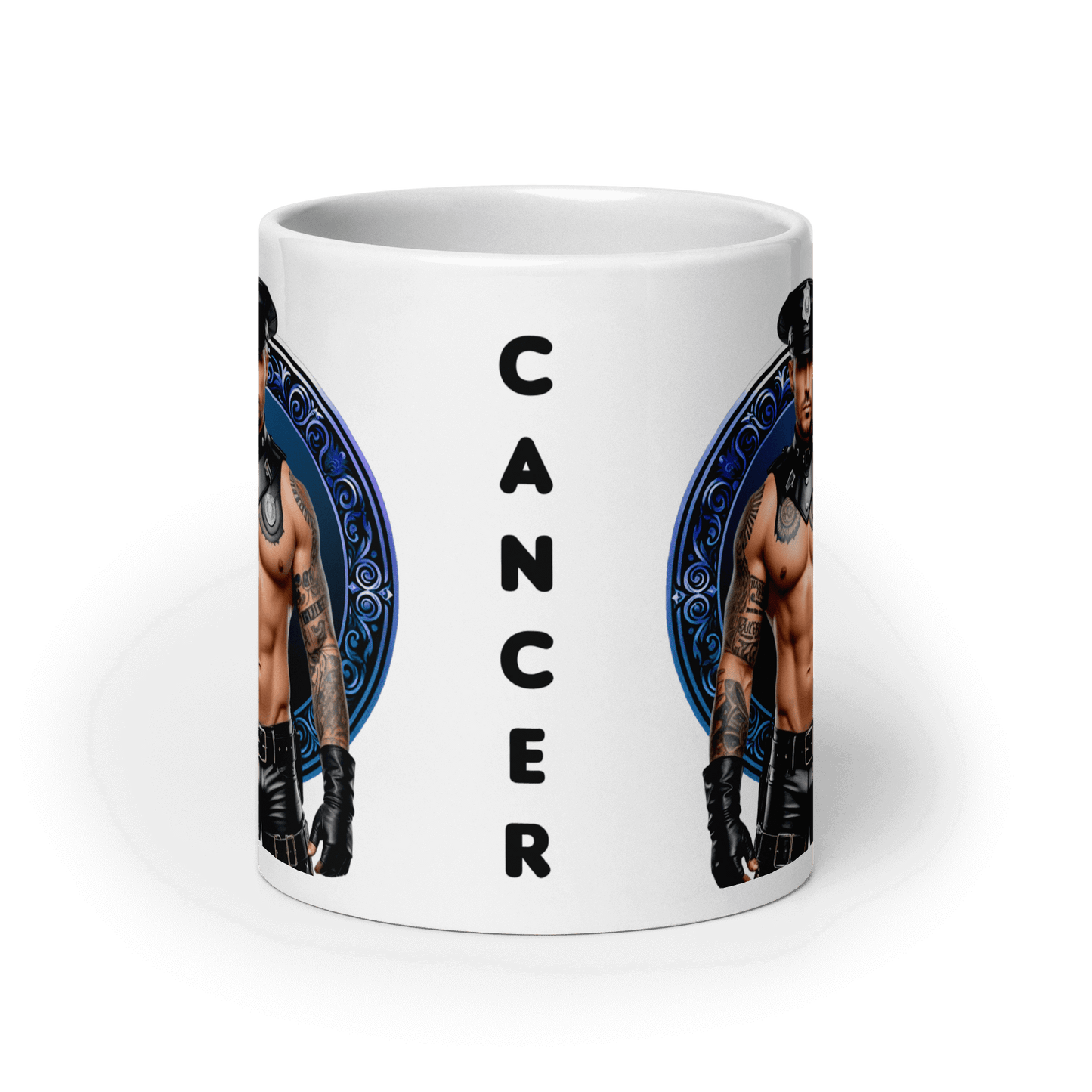 Haus Of Zodiac Mug | Leatherman Ronan (Cancer) featuring a bold design and glossy finish.