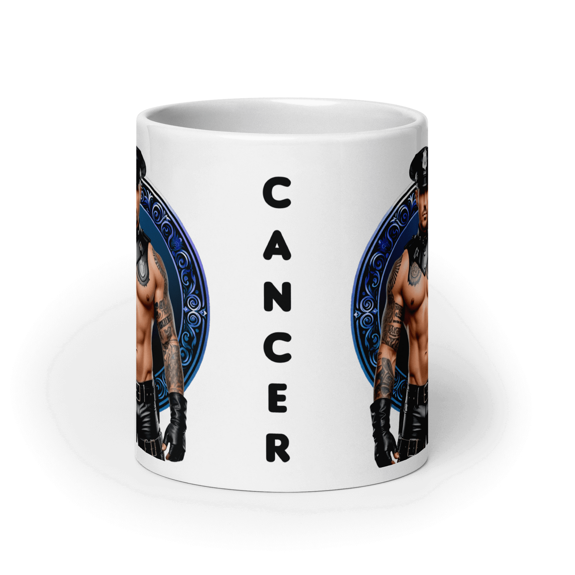 Haus Of Zodiac Mug | Leatherman Ronan (Cancer) featuring a bold design and glossy finish.