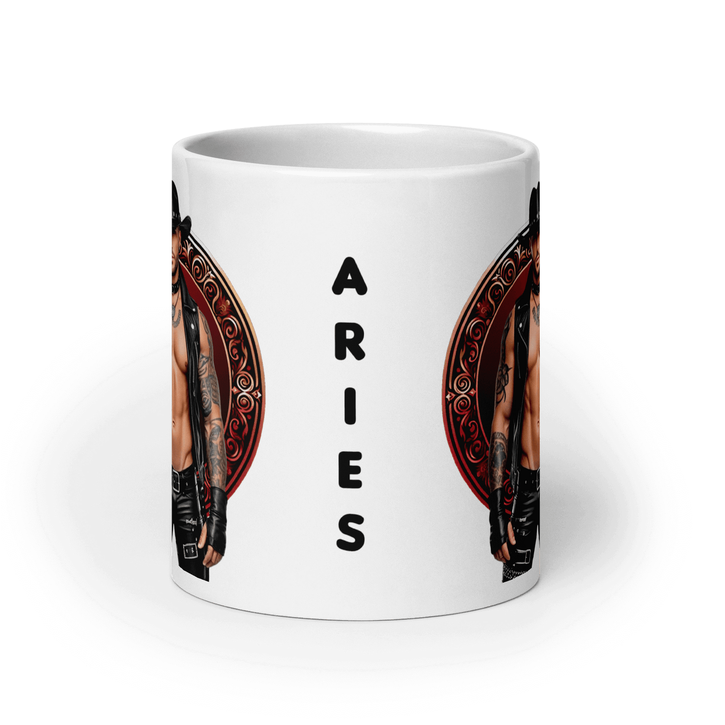 Haus Of Zodiac Mug | Leatherman Blaze (Aries) featuring bold Aries design and character illustration.