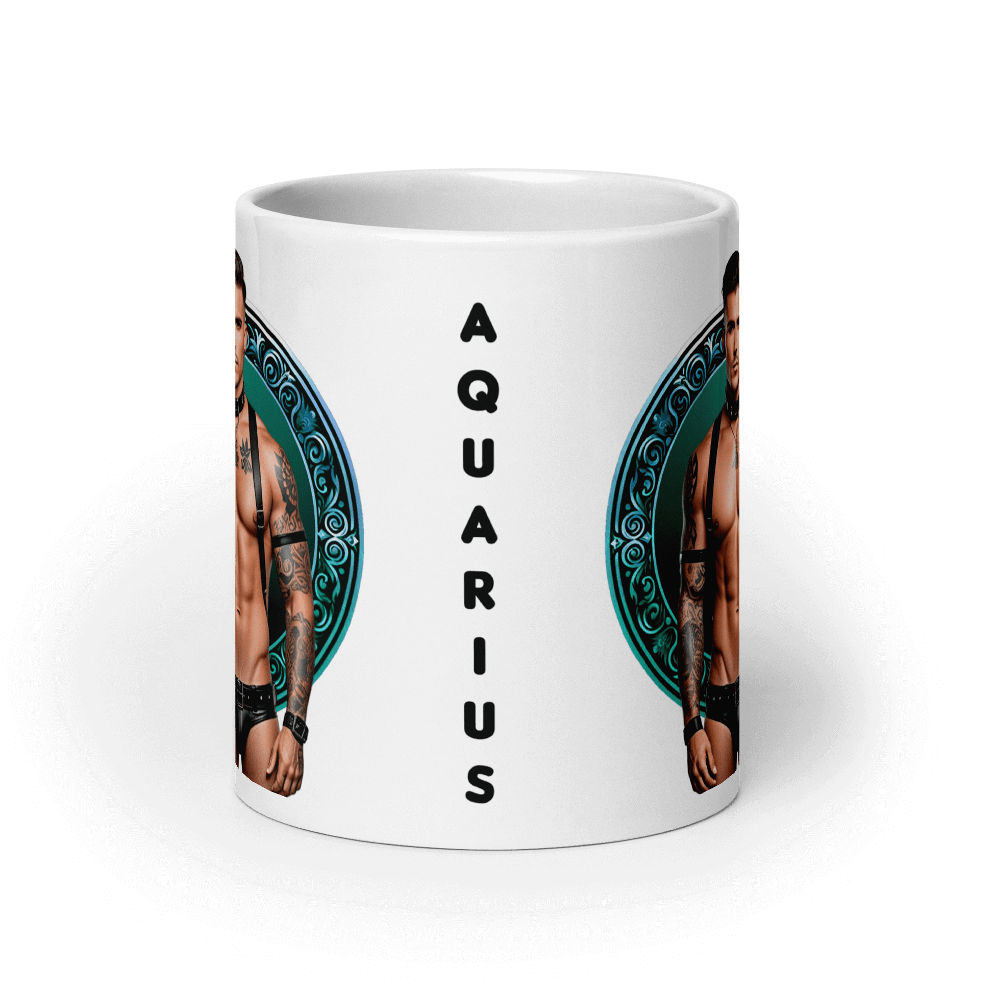 Haus Of Zodiac Mug | Leatherman Kai (Aquarius) showcasing a vivid print and sturdy ceramic design.