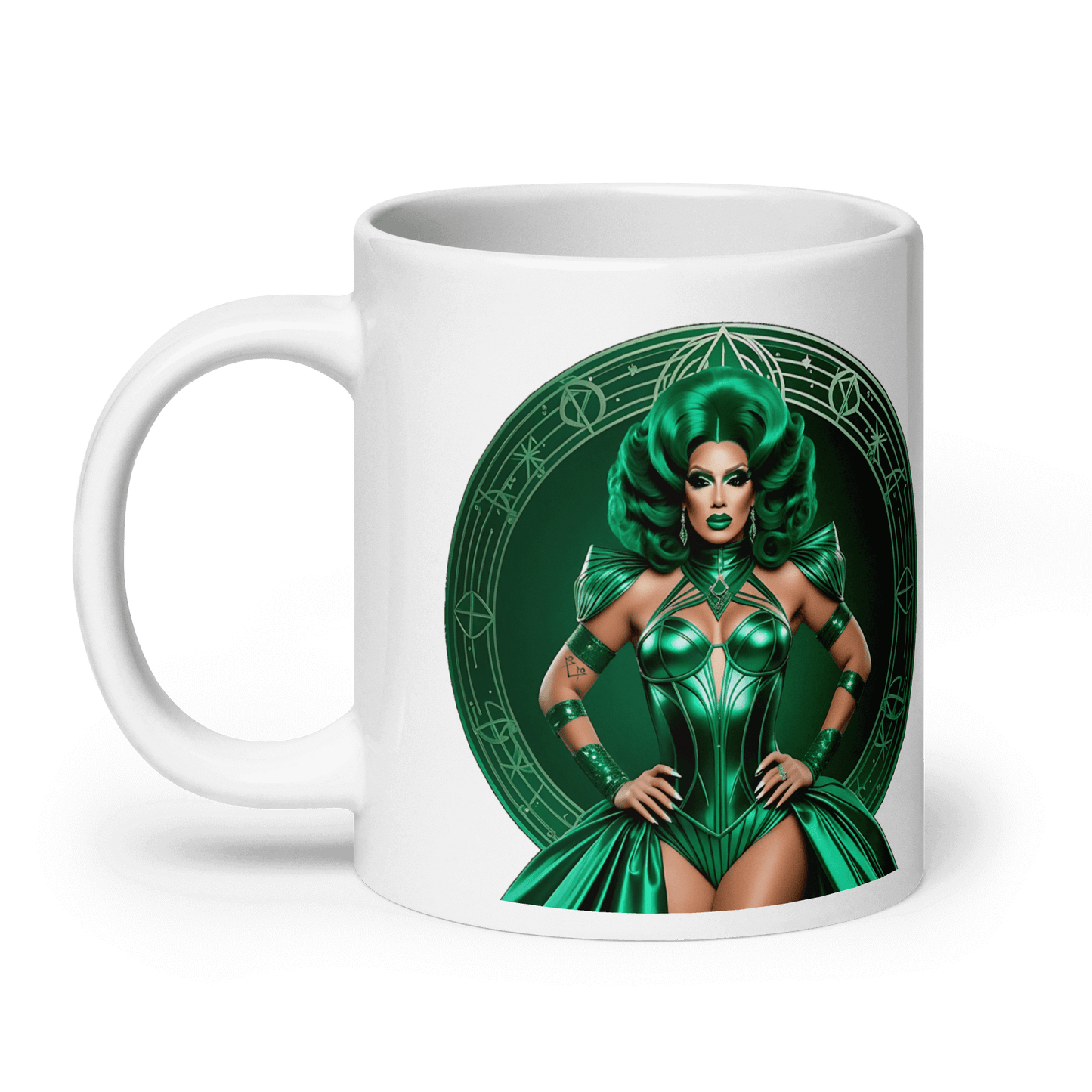Haus Of Zodiac Mug | Duality Diva (Gemini) featuring a vibrant, dramatic design and glossy finish.