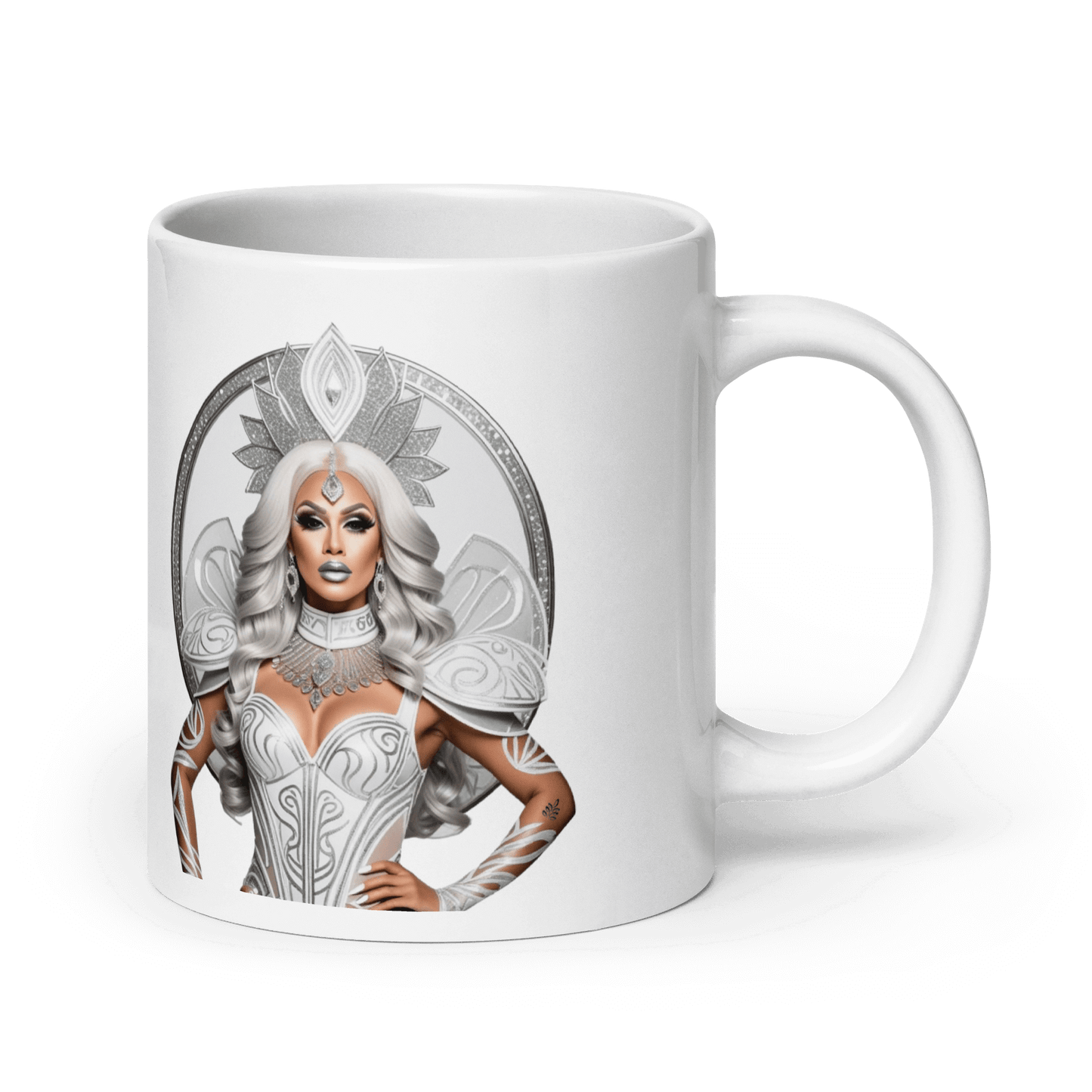 Haus Of Zodiac Mug | Siren Maidan (Virgo) featuring elegant design and vivid print on a white ceramic mug.