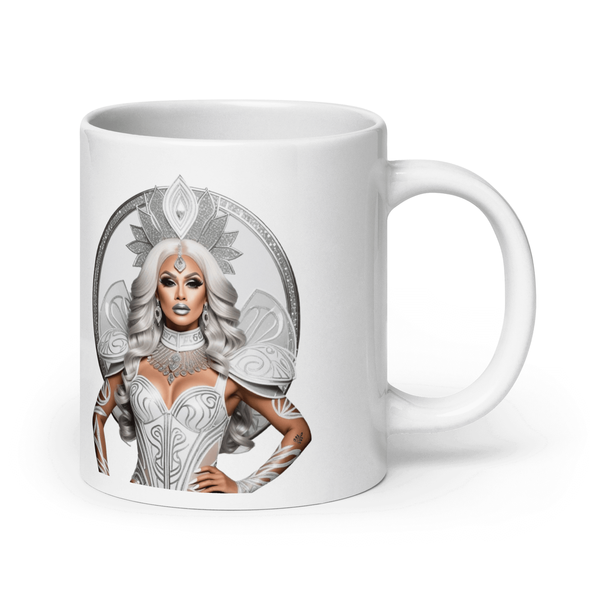 Haus Of Zodiac Mug | Siren Maidan (Virgo) featuring elegant design and vivid print on a white ceramic mug.