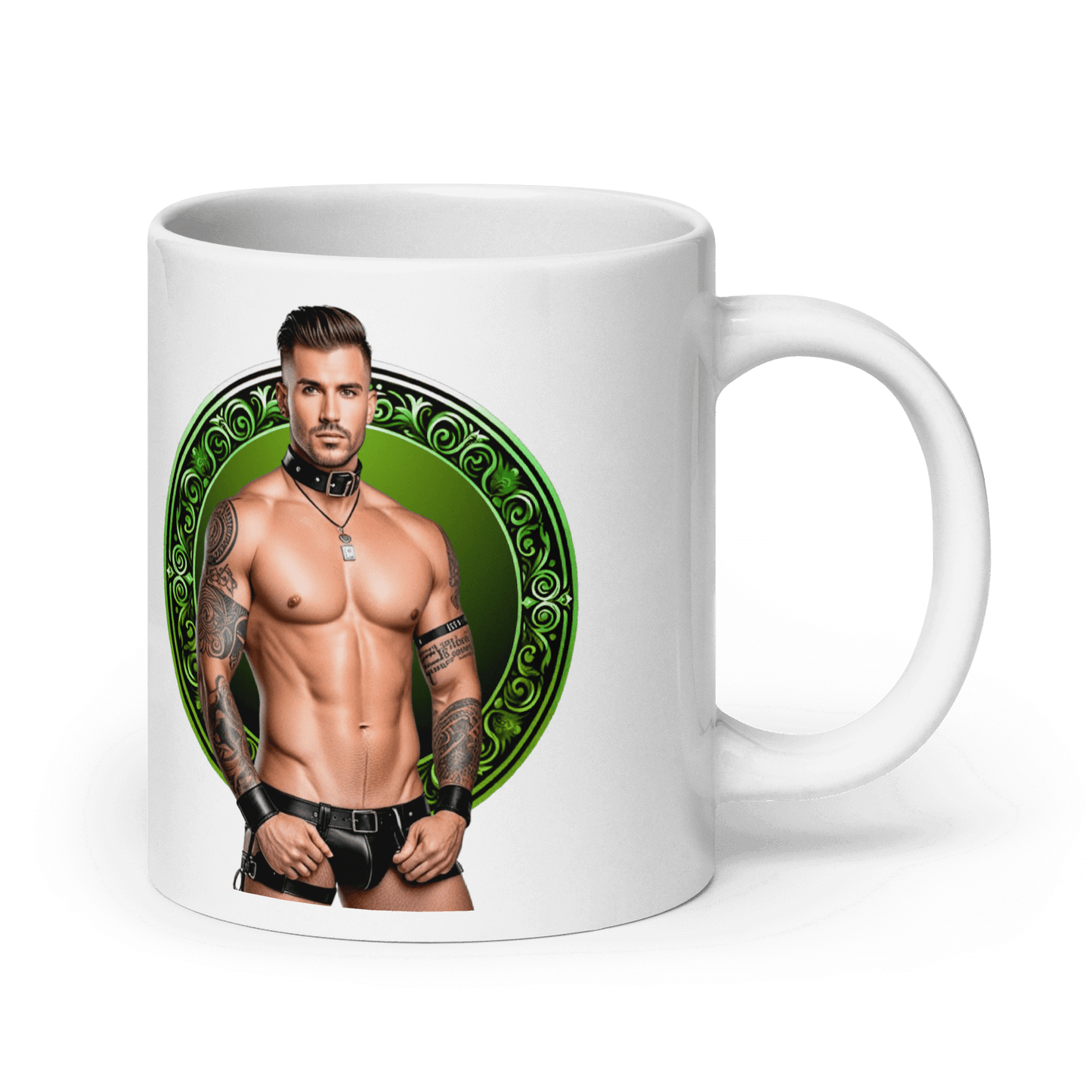 Haus Of Zodiac Mug | Leatherman Pierce (Libra) featuring a striking design and vivid colors.